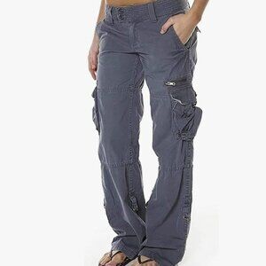 Blue Gray Women's Cargo Pants - NEW!